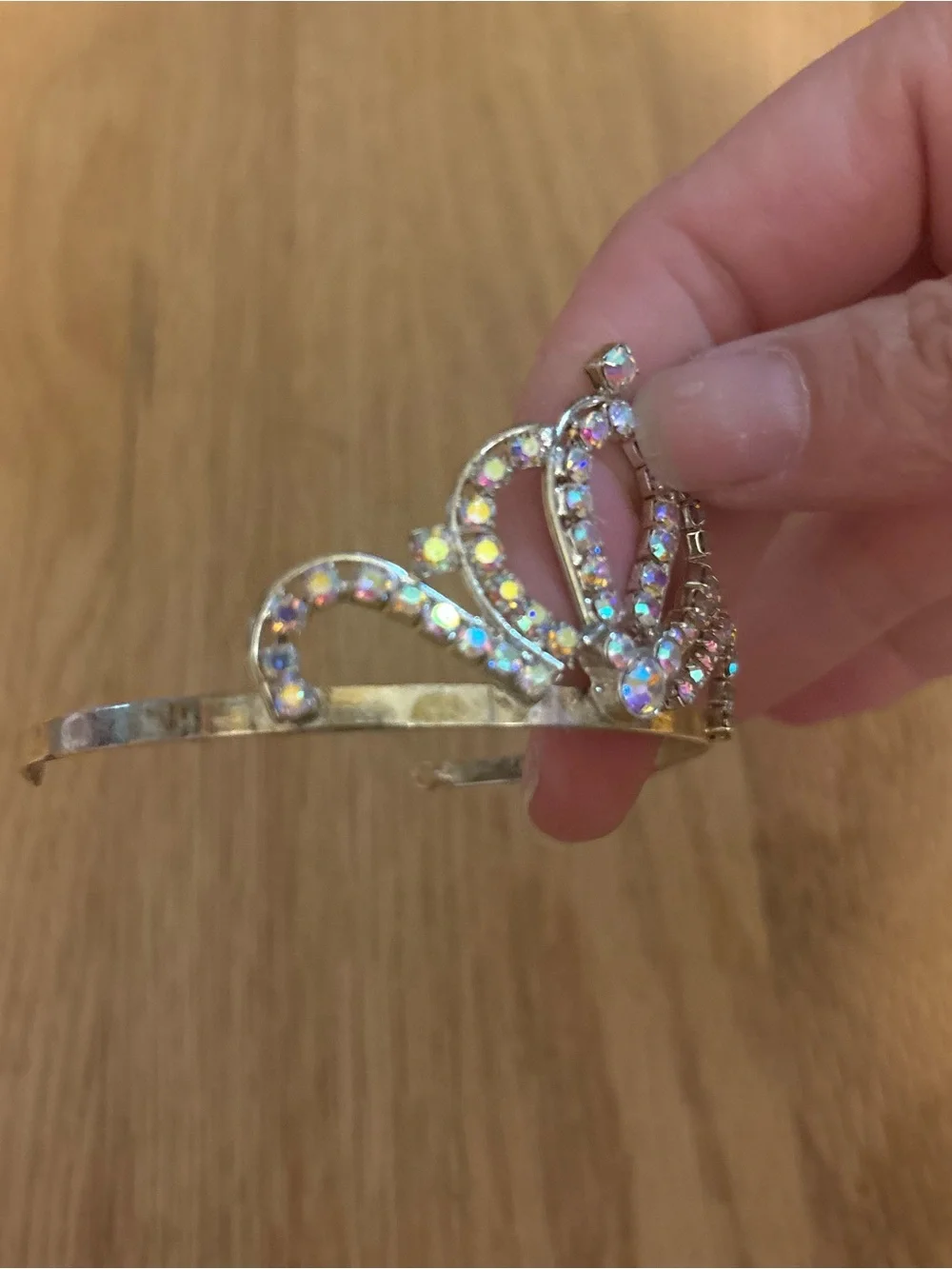Disney Bibbidi Bobbidi Boutique Mini Tiara Hair Clip with Iridescent Rhinestones